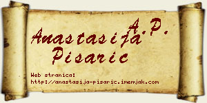 Anastasija Pisarić vizit kartica